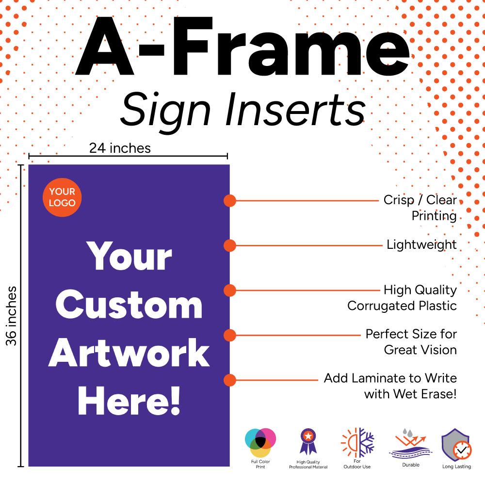 A-Frame Sign Inserts